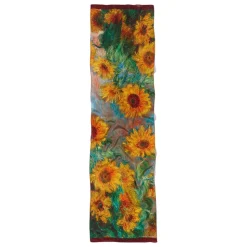 Scarves & Wraps*The Met Store Monet Sunflowers Oblong Silk Scarf