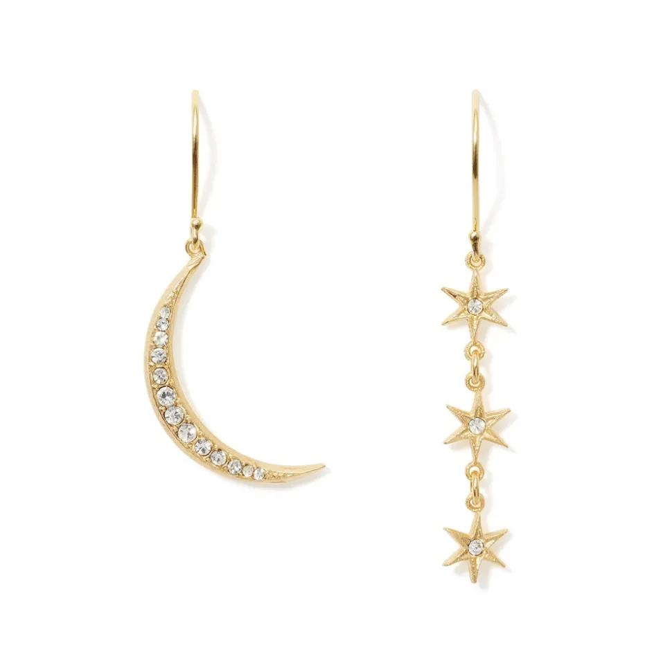 Earrings*The Met Store Moon and Stars Drop Earrings