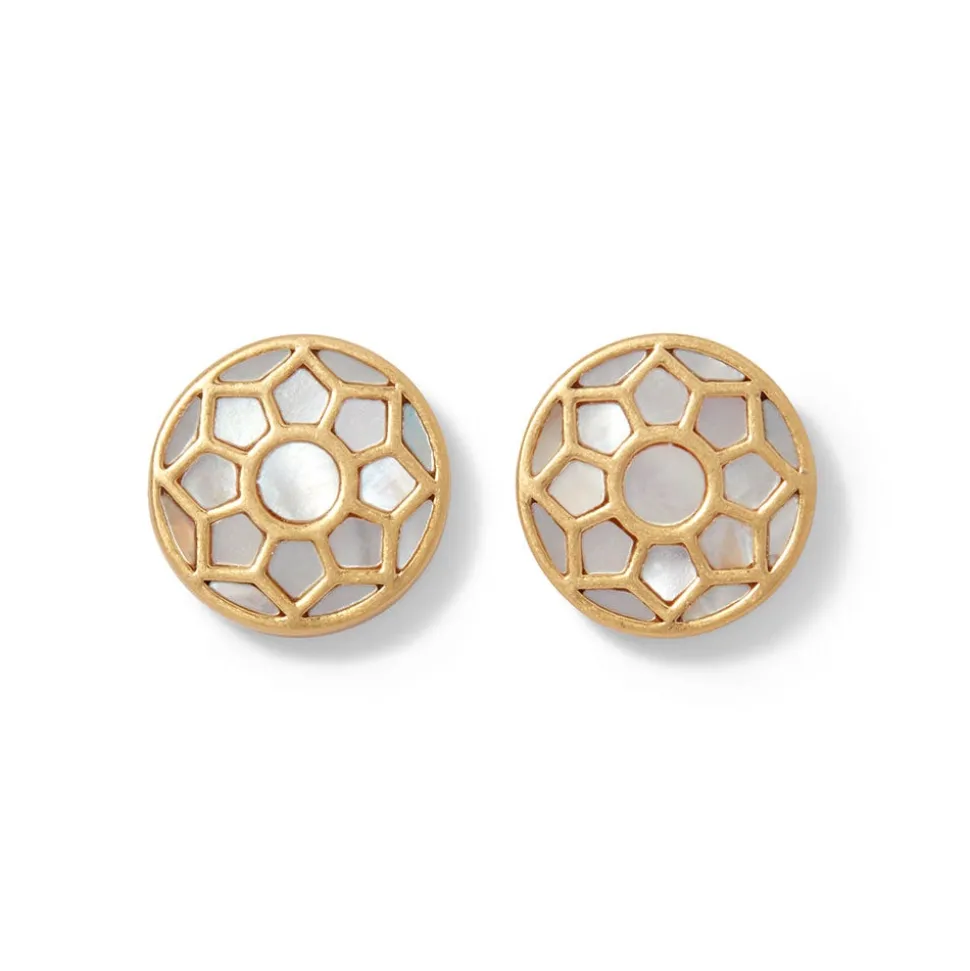 Earrings*The Met Store Mother-of-Pearl Mosaic Stud Earrings