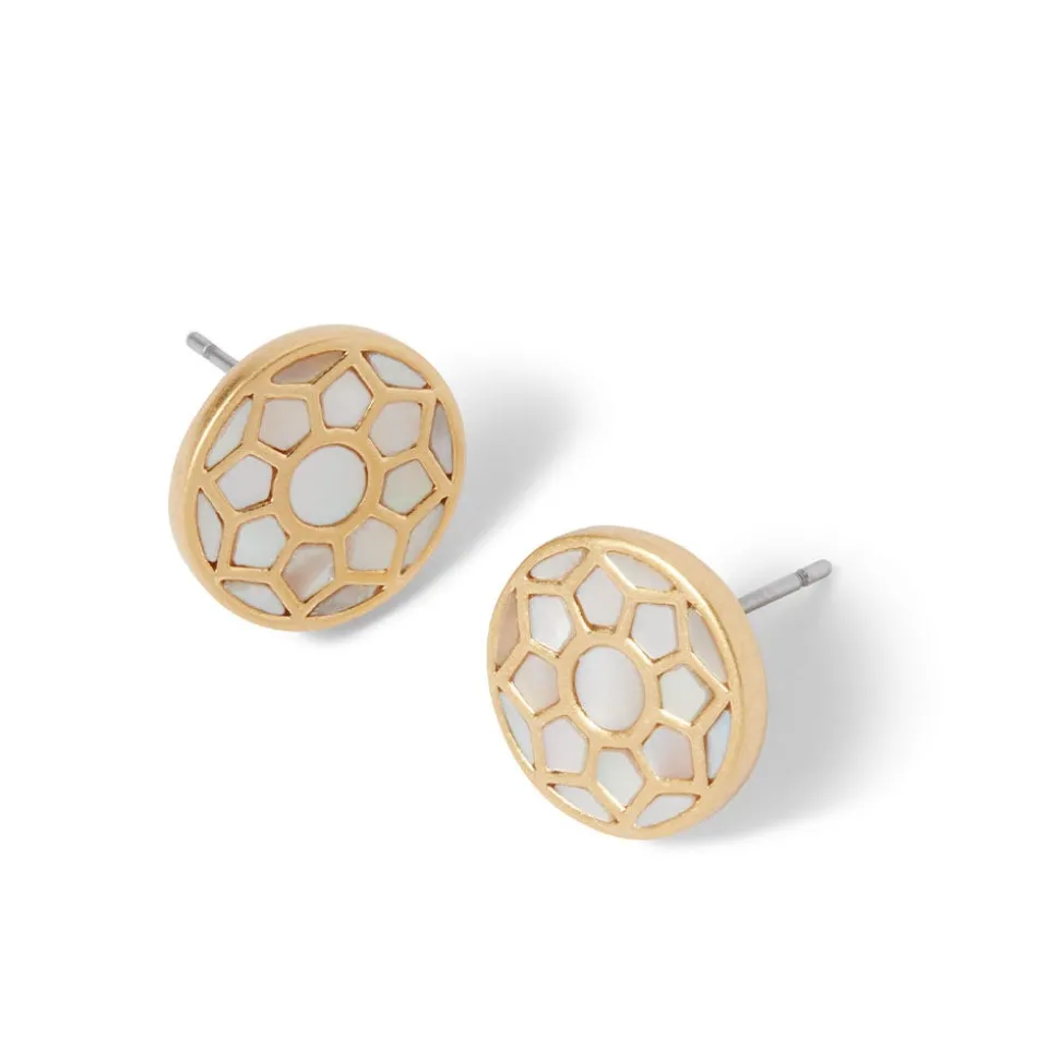 Earrings*The Met Store Mother-of-Pearl Mosaic Stud Earrings