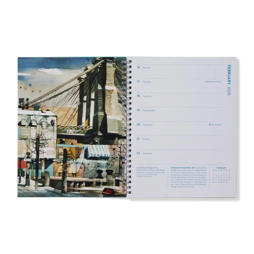 Calendars*The Met Store New York in Art Spiral-Bound Engagement Calendar 2025