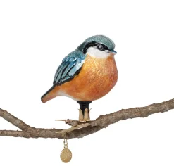 Ornaments*The Met Store Nuthatch Handmade Glass Ornament
