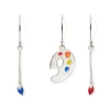 Earrings*The Met Store Paintbrush and Palette Drop Earrings