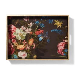 Tableware|Decorative Accents*The Met Store Peeters Bouquet of Flowers Lacquer Tray