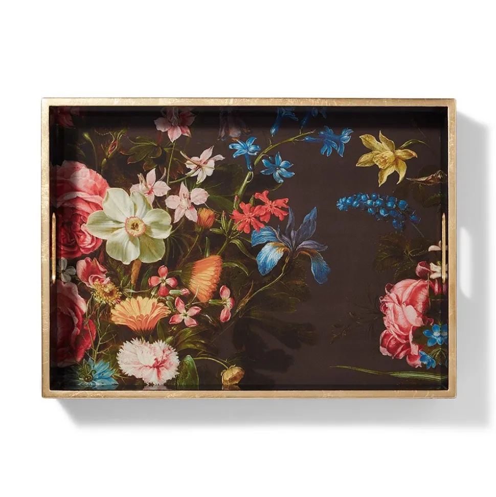 Tableware|Decorative Accents*The Met Store Peeters Bouquet of Flowers Lacquer Tray