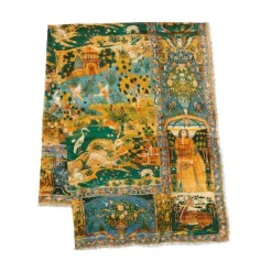 Scarves & Wraps*The Met Store Persian Pictorial Textile Oversize Oblong Scarf