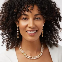 Jewelry Sets*The Met Store Philippine Pearl Double-Strand Necklace and Linear Drop Earrings Set