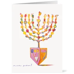 Holiday Cards*The Met Store Podwal: Menorah Dreidel Holiday Cards