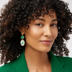 Earrings*The Met Store Qing Bottle Fish Cameo Drop Earrings