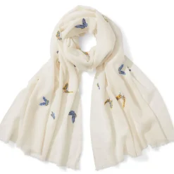 Scarves & Wraps*The Met Store Qing Embroidered Butterflies Oblong Scarf
