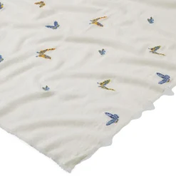Scarves & Wraps*The Met Store Qing Embroidered Butterflies Oblong Scarf
