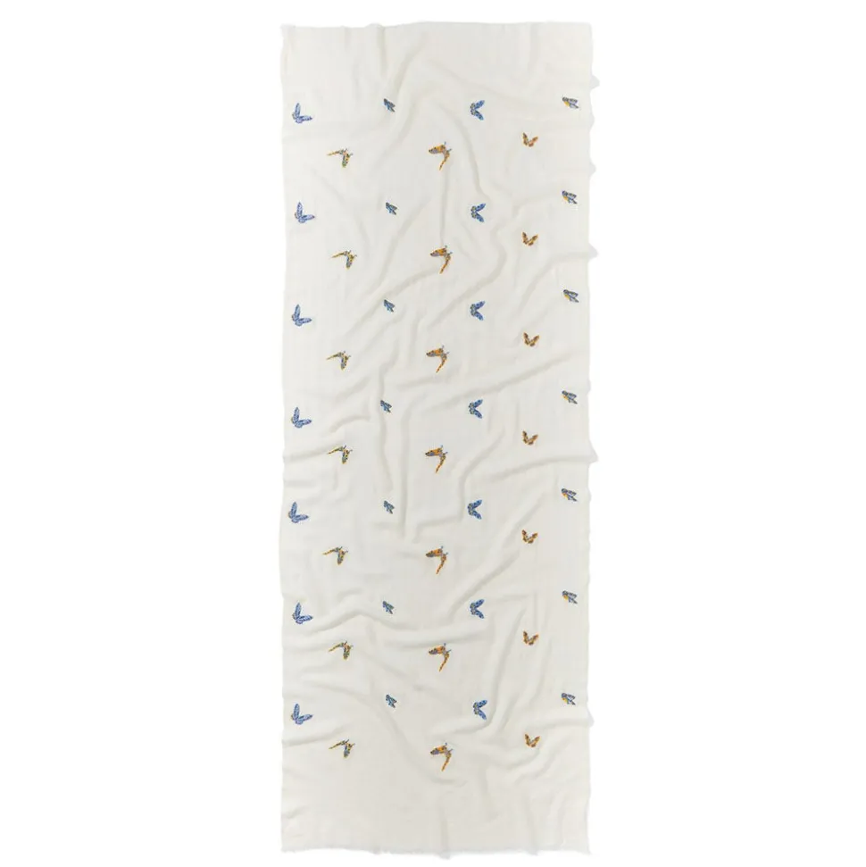 Scarves & Wraps*The Met Store Qing Embroidered Butterflies Oblong Scarf