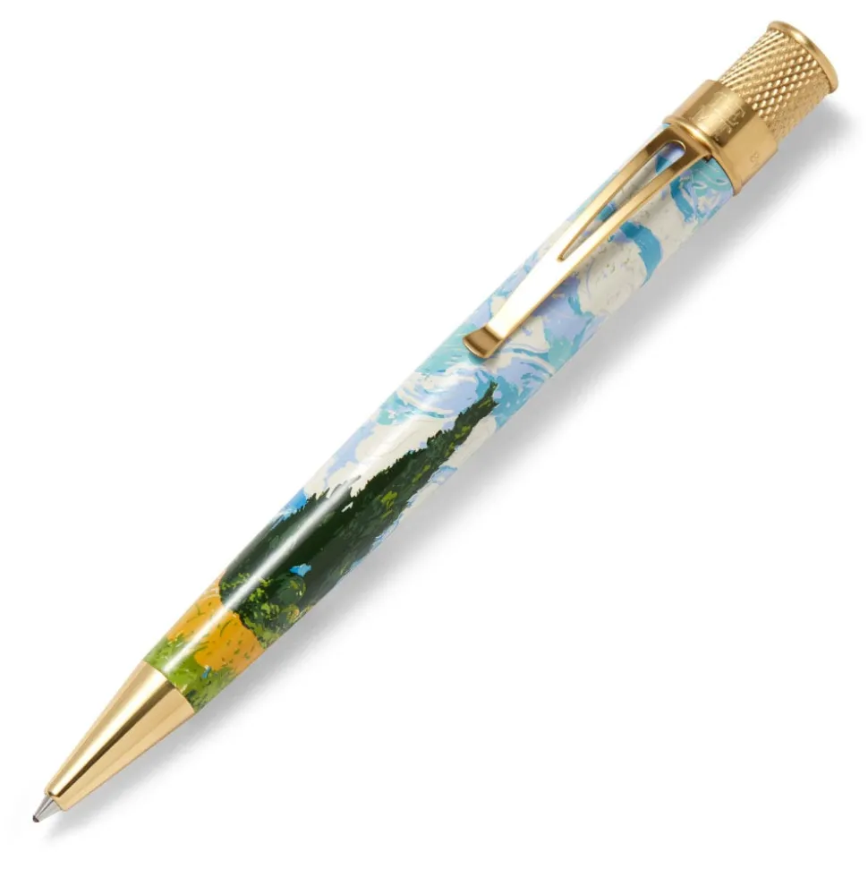 Office*The Met Store Retro 51 Van Gogh Wheat Field with Cypresses Rollerball Pen