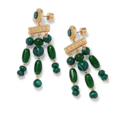 Earrings*The Met Store Roman Malachite Chandelier Earrings