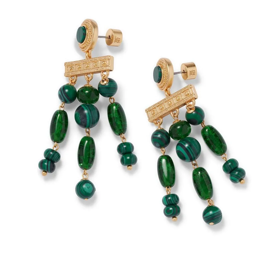 Earrings*The Met Store Roman Malachite Chandelier Earrings