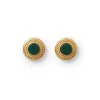 Earrings*The Met Store Roman Malachite Stud Earrings