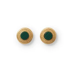 Earrings*The Met Store Roman Malachite Stud Earrings