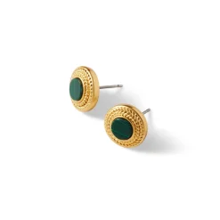 Earrings*The Met Store Roman Malachite Stud Earrings