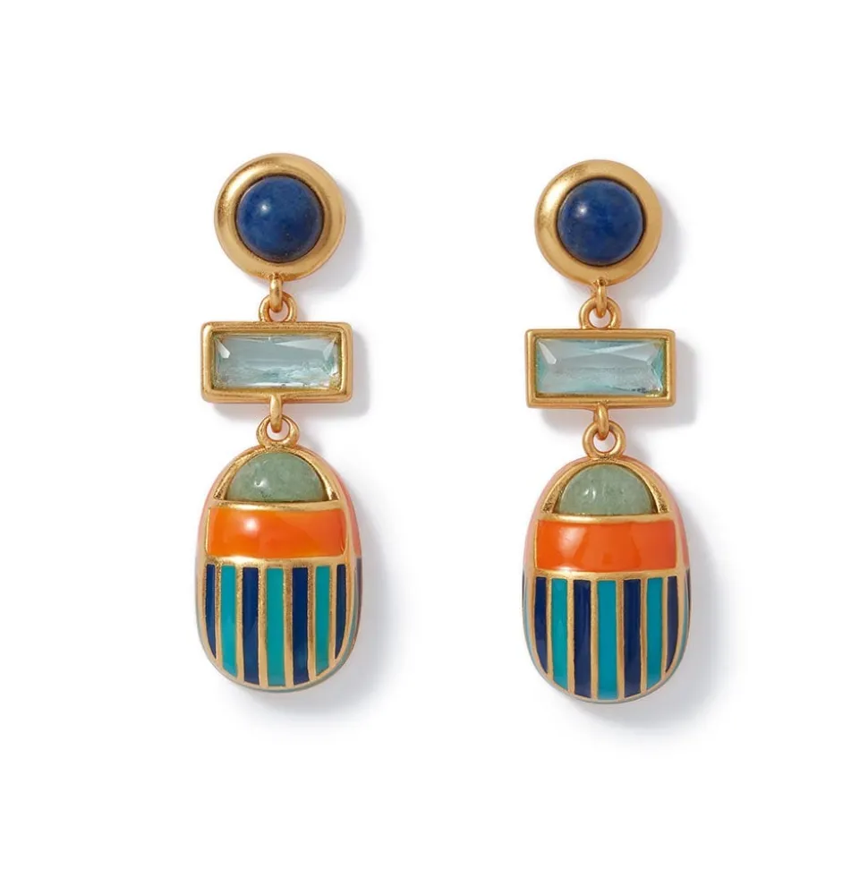 Earrings*The Met Store Royal Scarab Drop Earrings