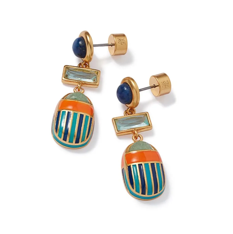 Earrings*The Met Store Royal Scarab Drop Earrings