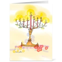 Holiday Cards*The Met Store Sklar: Golden Lights Hanukkah Cards