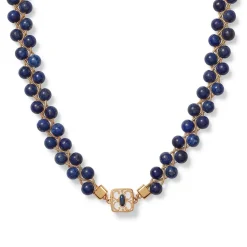 Necklaces*The Met Store Spanish Baldric Lapis Braided Necklace