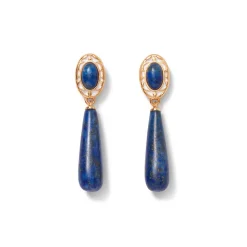 Earrings*The Met Store Spanish Baldric Lapis Elongated Drop Earrings