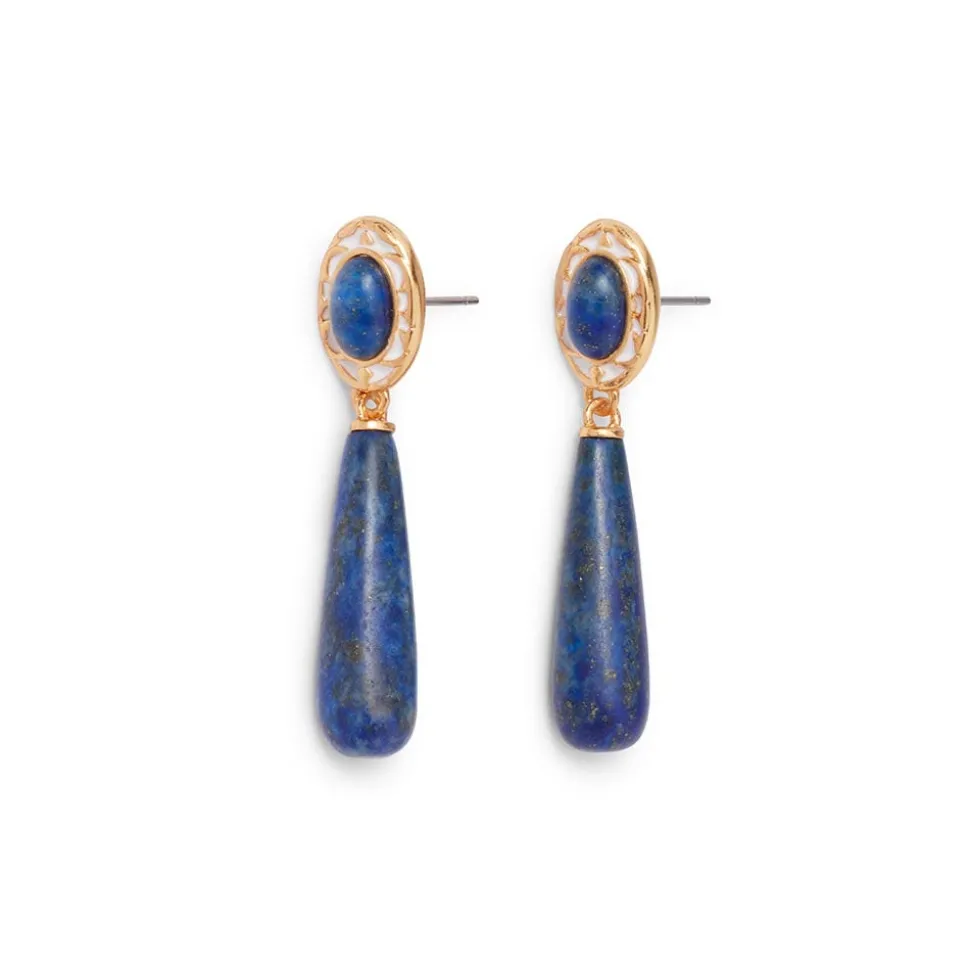 Earrings*The Met Store Spanish Baldric Lapis Elongated Drop Earrings