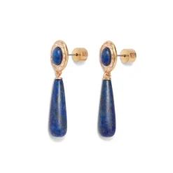 Earrings*The Met Store Spanish Baldric Lapis Elongated Drop Earrings