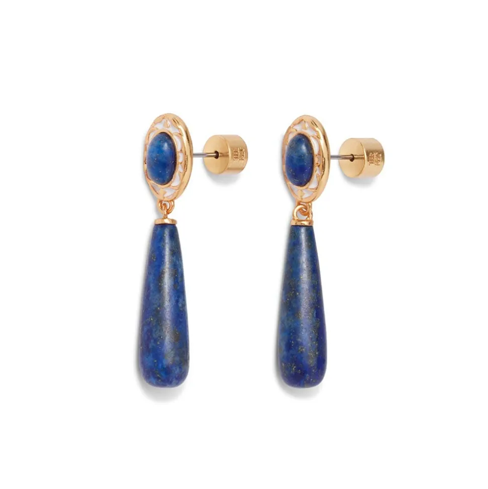 Earrings*The Met Store Spanish Baldric Lapis Elongated Drop Earrings