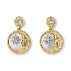 Earrings*The Met Store Spanish Day and Night Moon Drop Earrings