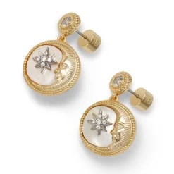 Earrings*The Met Store Spanish Day and Night Moon Drop Earrings