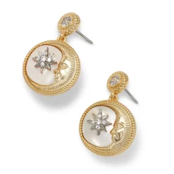 Earrings*The Met Store Spanish Day and Night Moon Drop Earrings