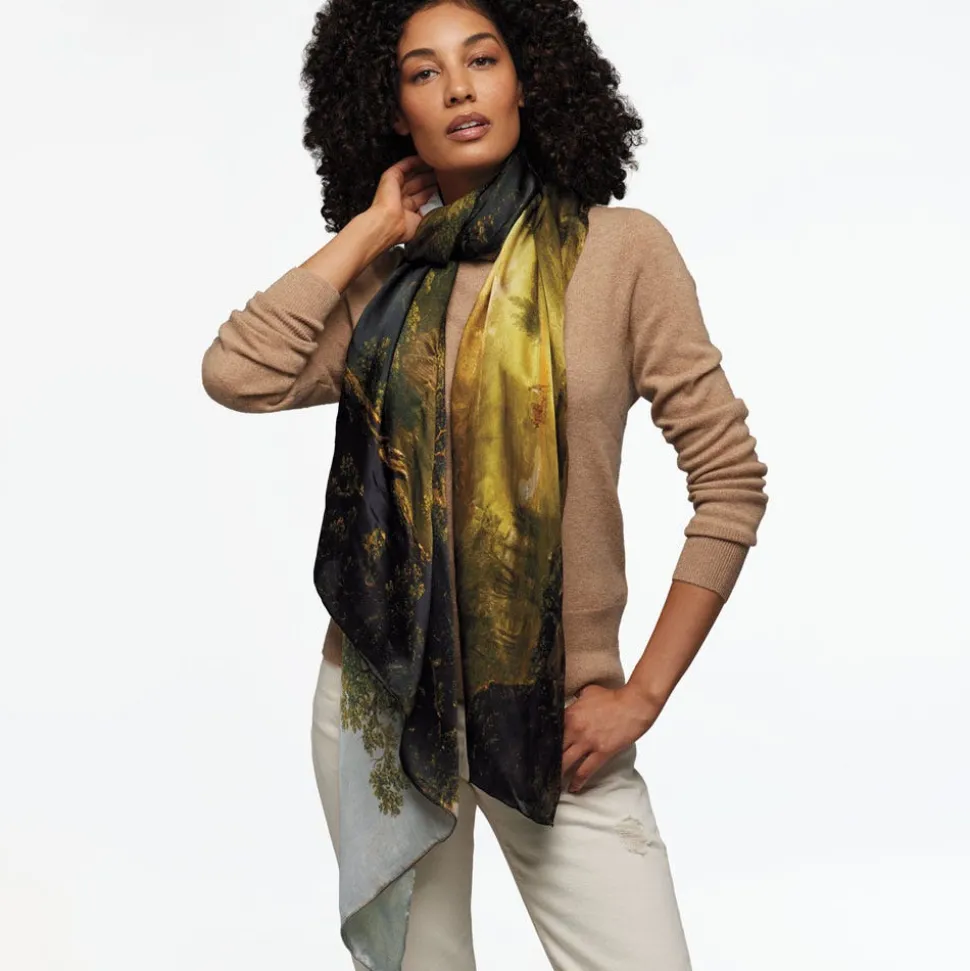 Scarves & Wraps*The Met Store Sublime Landscapes Durand Oversize Oblong Silk Scarf