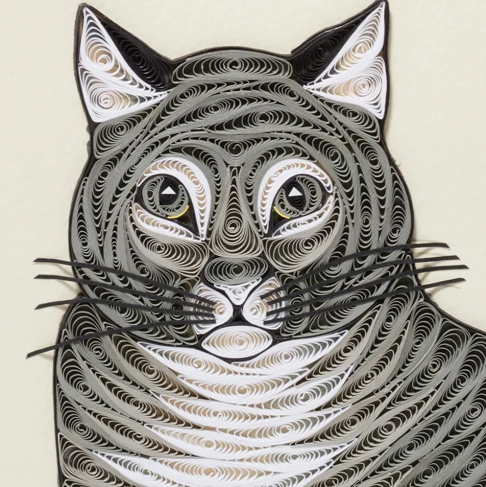 Notecards & Correspondence*The Met Store The Favorite Cat Quilled Card