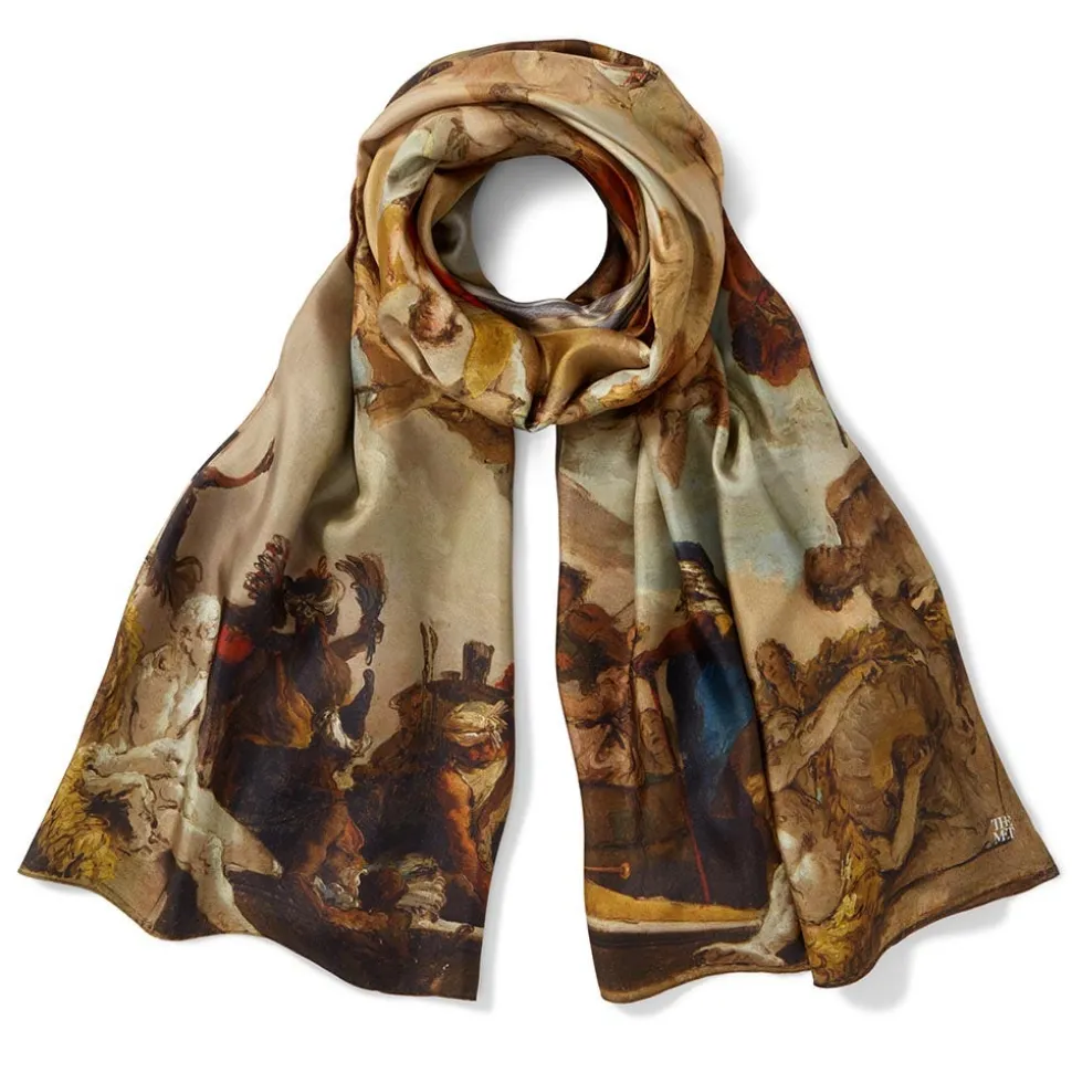 Scarves & Wraps*The Met Store Tiepolo Allegory of the Planets and Continents Oversize Unisex Oblong Silk Scarf