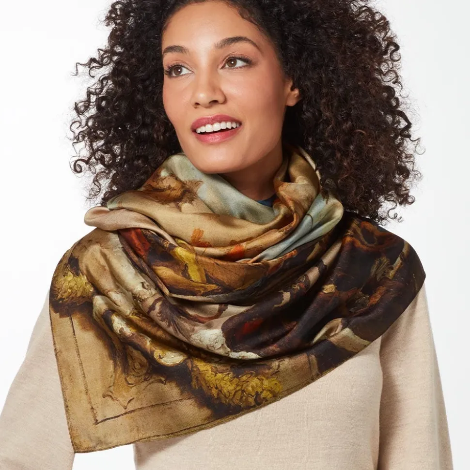 Scarves & Wraps*The Met Store Tiepolo Allegory of the Planets and Continents Oversize Unisex Oblong Silk Scarf
