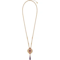 Jewelry Sets*The Met Store Turkish Amethyst Long Pendant Necklace and Statement Earrings Set
