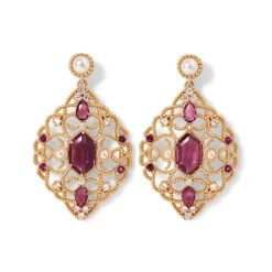 Earrings*The Met Store Turkish Amethyst Statement Earrings