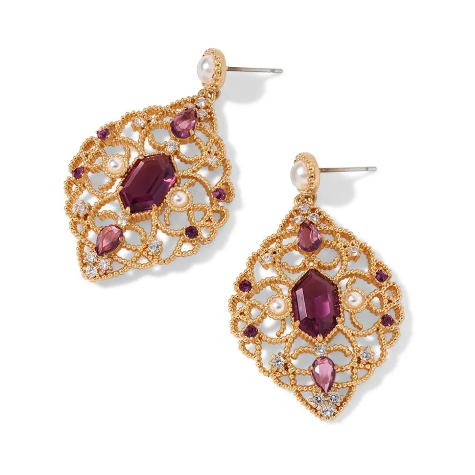 Earrings*The Met Store Turkish Amethyst Statement Earrings