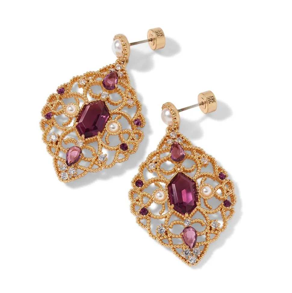 Earrings*The Met Store Turkish Amethyst Statement Earrings
