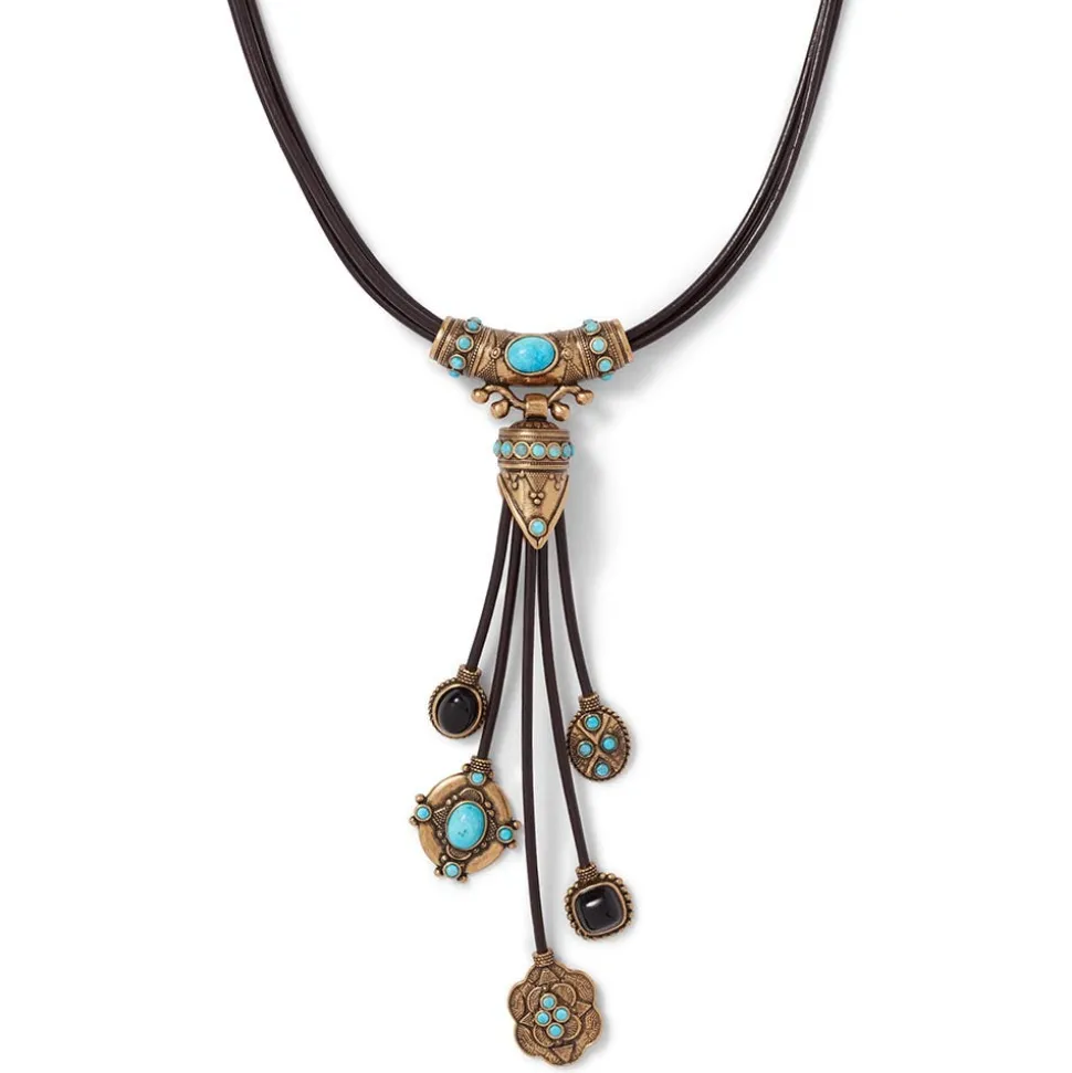 Necklaces*The Met Store Turkmen Leather Statement Necklace