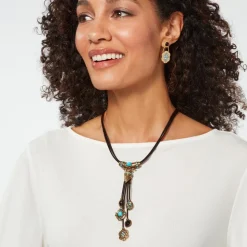 Necklaces*The Met Store Turkmen Leather Statement Necklace