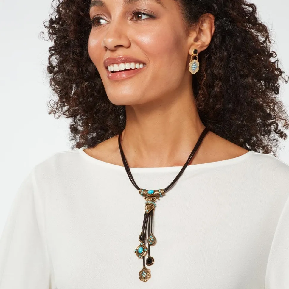 Necklaces*The Met Store Turkmen Leather Statement Necklace