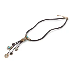 Necklaces*The Met Store Turkmen Leather Statement Necklace