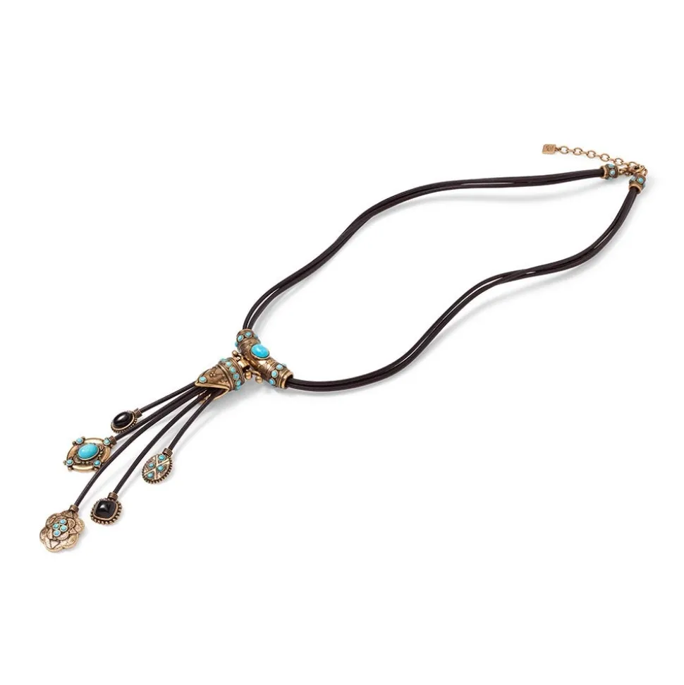 Necklaces*The Met Store Turkmen Leather Statement Necklace