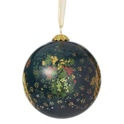 Ornaments*The Met Store Unicorn in a Garden Hand-Painted Glass Ornament