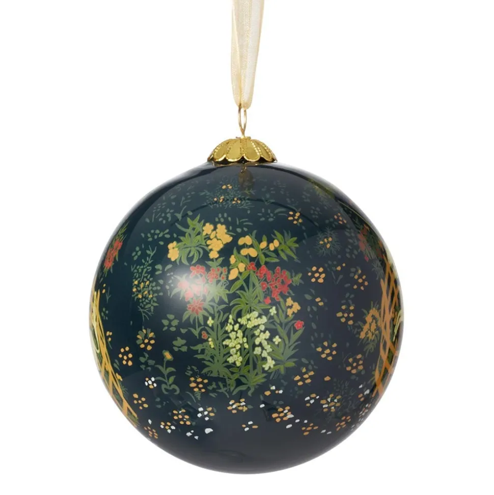 Ornaments*The Met Store Unicorn in a Garden Hand-Painted Glass Ornament