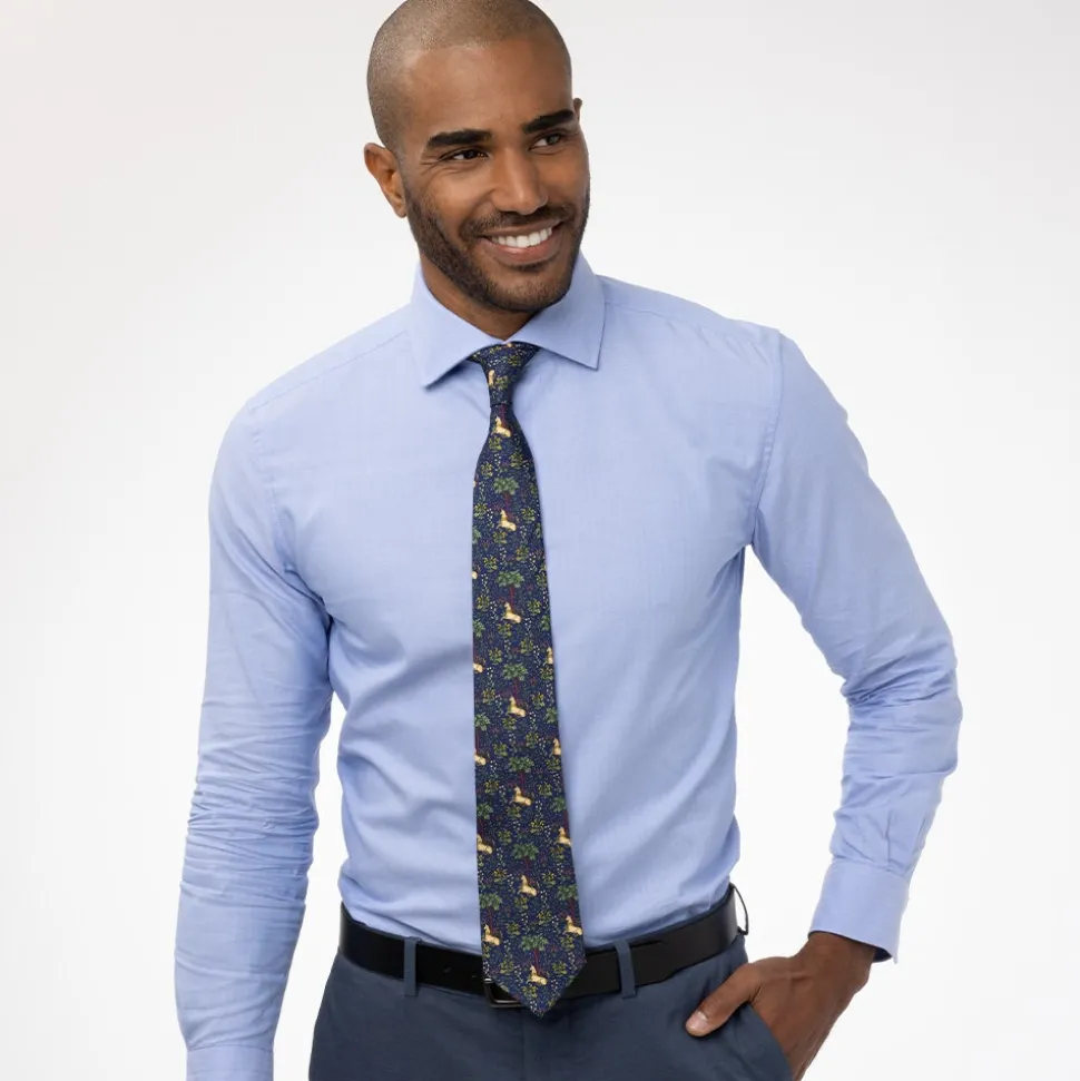 Small Accessories*The Met Store Unicorn in a Garden Silk Necktie