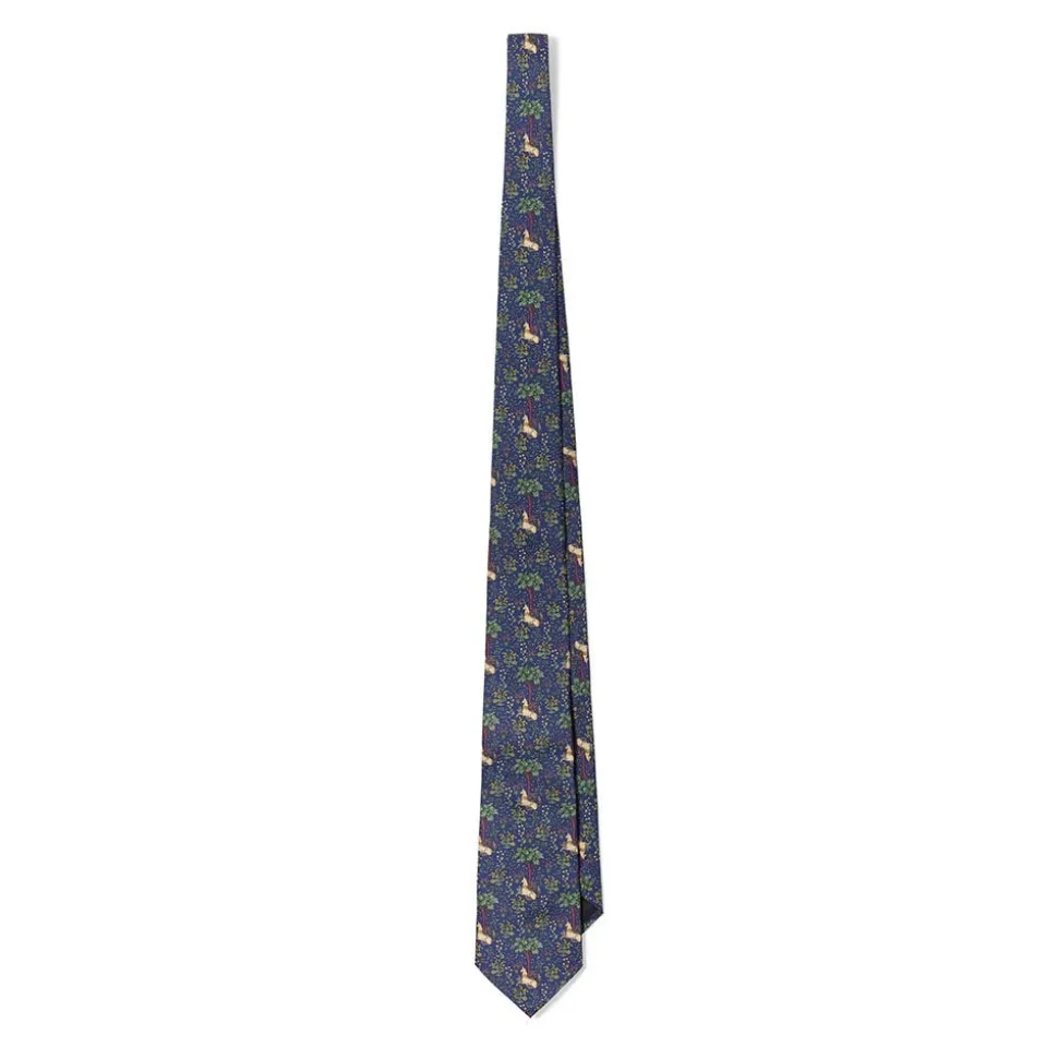 Small Accessories*The Met Store Unicorn in a Garden Silk Necktie
